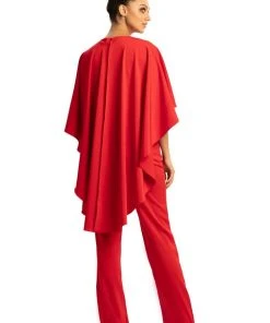 Johnathan Kayne - 9083 Sleeveless Jewel Neck Jumpsuit With Cape Detail Plus Size Dresses 13 Johnathan Kayne - 9083 Sleeveless Jewel Neck Jumpsuit With Cape Detail Plus Size Dresses