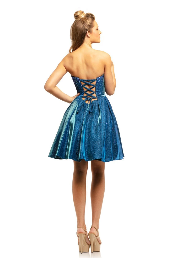 Johnathan Kayne - 9202 Knee Length Jewel Strewn A-Line Dress Cocktail Dresses 4 Johnathan Kayne - 9202 Knee Length Jewel Strewn A-Line Dress Cocktail Dresses