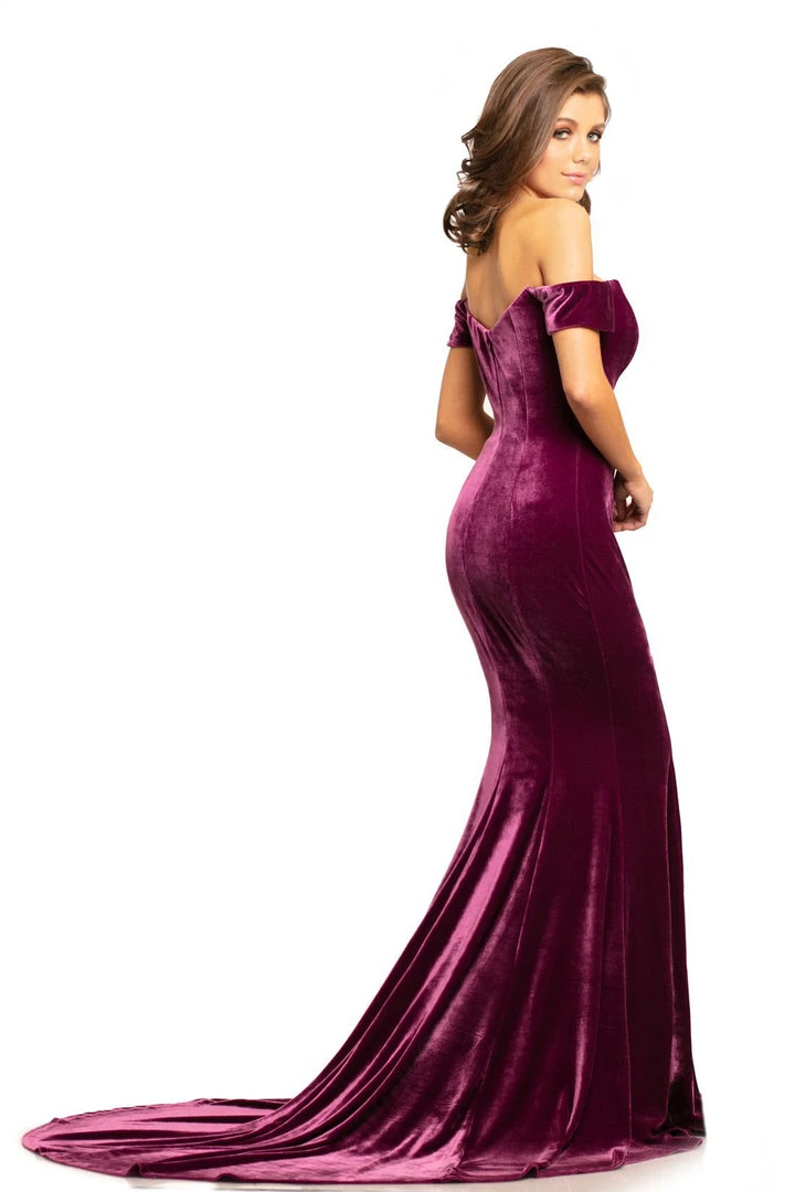 Johnathan Kayne - 9227 Off-Shoulder Plunging Neck Velvet Mermaid Gown Formal Gowns 10 Johnathan Kayne - 9227 Off-Shoulder Plunging Neck Velvet Mermaid Gown Formal Gowns