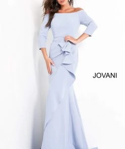 Jovani - 00446SC Off Shoulder Drape Mermaid Dress - 1 Pc Navy In Size 24 Available Formal Gowns 11 Jovani - 00446SC Off Shoulder Drape Mermaid Dress - 1 Pc Navy In Size 24 Available Formal Gowns