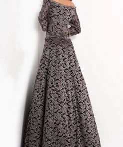 Jovani - 03357 Lace Off Shoulder A-line Gown Formal Gowns 6 Jovani - 03357 Lace Off Shoulder A-line Gown Formal Gowns