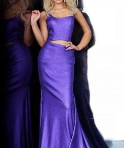 Jovani - 2137 Asymmetrical Cutout Trumpet Gown 7 Jovani - 2137 Asymmetrical Cutout Trumpet Gown