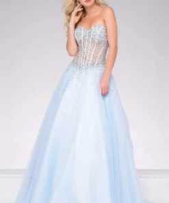 Formal Gowns Jovani - 47131 Sweetheart Embellished Tulle Ballgown