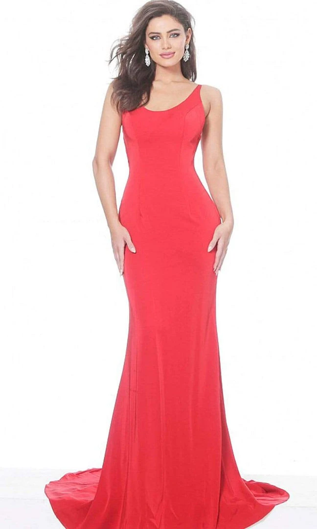Jovani - 66087 Scoop Neck Long Mermaid Evening Dress 3 Jovani - 66087 Scoop Neck Long Mermaid Evening Dress