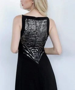 Cocktail Dresses Jovani - 66372 Embellished Bateau A-line Dress