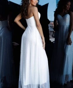 Formal Gowns Jovani - 66434 Strapless Sweetheart Long Column Dress 5 Formal Gowns Jovani - 66434 Strapless Sweetheart Long Column Dress