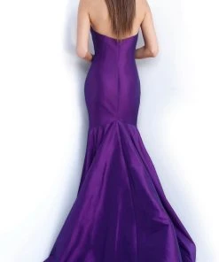 Formal Gowns Jovani - 67412 Strapless Plunging Sweetheart Mermaid Dress With Train
