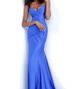 Formal Gowns Jovani - 67413 Strapless Plunging Sweetheart Trumpet Dress
