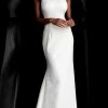 Formal Gowns Jovani - 67661 Sleeveless High Halter Trumpet Dress With Train 1 Formal Gowns Jovani - 67661 Sleeveless High Halter Trumpet Dress With Train
