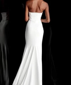 Formal Gowns Jovani - 67661 Sleeveless High Halter Trumpet Dress With Train 7 Formal Gowns Jovani - 67661 Sleeveless High Halter Trumpet Dress With Train