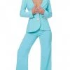 Jovani - Collared Plunging V-Neck Formal Pantsuit 02637SC - 1 Pc Black In Size 8 Available Formal Gowns