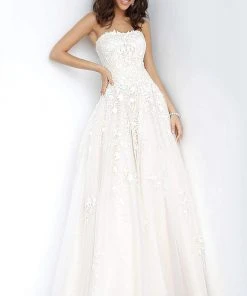 JVN By Jovani Formal Gowns Jovani - Embroidered Sweetheart A-Line Dress JVN1831SC