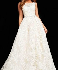 Jovani F00988 - Sleeveless Bateau Neck Evening Dress