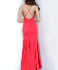 JVN By Jovani Jovani - JVN00964 Plunging V-neck Trumpet Dress 7 JVN By Jovani Jovani - JVN00964 Plunging V-neck Trumpet Dress