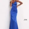 JVN By Jovani Jovani - JVN02048 Long V-Neck Satin Mermaid Gown
