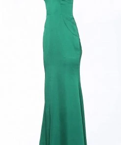 JVN By Jovani Jovani - JVN02048 Long V-Neck Satin Mermaid Gown 12 JVN By Jovani Jovani - JVN02048 Long V-Neck Satin Mermaid Gown