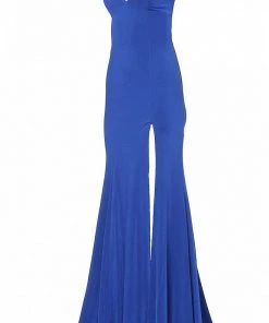 JVN By Jovani Jovani - JVN02071 Plunging V-neck Fit And Flare Dress Formal Gowns 15 JVN By Jovani Jovani - JVN02071 Plunging V-neck Fit And Flare Dress Formal Gowns