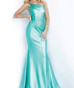 JVN By Jovani Jovani - JVN02136 Asymmetric Side Panel Mermaid Gown Formal Gowns
