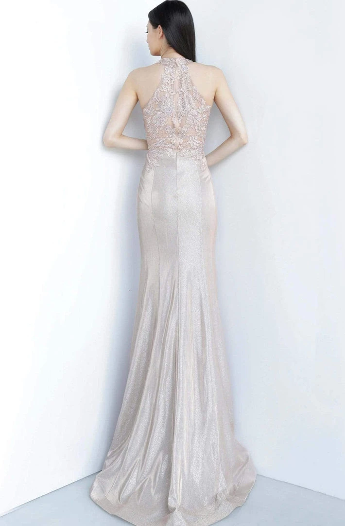 JVN By Jovani Jovani - JVN02746 Floral Embroidered Halter Dress 4 JVN By Jovani Jovani - JVN02746 Floral Embroidered Halter Dress