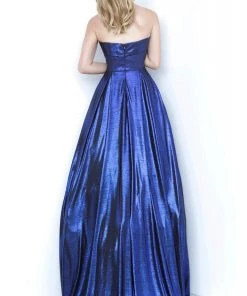 JVN By Jovani Jovani - JVN2392 Banded Strapless Pleated Ballgown Formal Gowns 6 JVN By Jovani Jovani - JVN2392 Banded Strapless Pleated Ballgown Formal Gowns