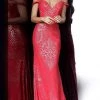 JVN By Jovani Jovani - JVN60139 Patterned Sparkle Off Shoulder Long Gown 2 JVN By Jovani Jovani - JVN60139 Patterned Sparkle Off Shoulder Long Gown