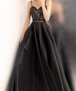 JVN By Jovani Jovani - JVN62510 Beaded Sweetheart Ballgown With Side Pockets