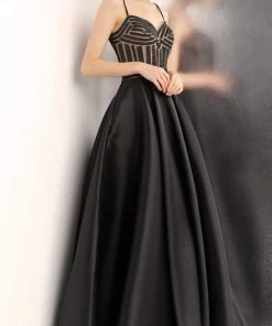 JVN By Jovani Jovani - JVN62510 Beaded Sweetheart Ballgown With Side Pockets