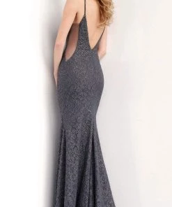 JVN By Jovani Jovani - JVN64010 High Halter Beaded Lace Gown 13 JVN By Jovani Jovani - JVN64010 High Halter Beaded Lace Gown