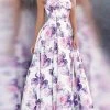 JVN By Jovani Jovani - JVN67999 Strapless Floral Pleated Ballgown 1 JVN By Jovani Jovani - JVN67999 Strapless Floral Pleated Ballgown