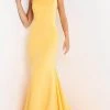 Jovani - One Shoulder Mermaid Prom Gown 06763SC - 1 Pc Yellow In Size 8 Available 2 Jovani - One Shoulder Mermaid Prom Gown 06763SC - 1 Pc Yellow In Size 8 Available