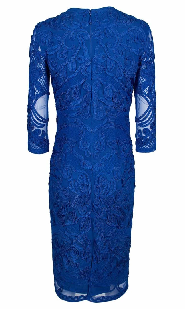 JS Collections - 866225 Quarter Sleeve Soutache Sheath Dress Plus Size Dresses 7 JS Collections - 866225 Quarter Sleeve Soutache Sheath Dress Plus Size Dresses