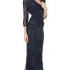 Formal Gowns JS Collections - 866348 Sequined V Neck Dress With Bolero 2 Formal Gowns JS Collections - 866348 Sequined V Neck Dress With Bolero