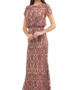 Formal Gowns JS Collections - 866967 Embroidered Blouson Long Dress 11 Formal Gowns JS Collections - 866967 Embroidered Blouson Long Dress