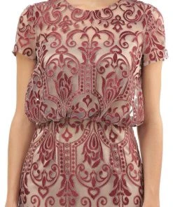 Formal Gowns JS Collections - 866967 Embroidered Blouson Long Dress 12 Formal Gowns JS Collections - 866967 Embroidered Blouson Long Dress