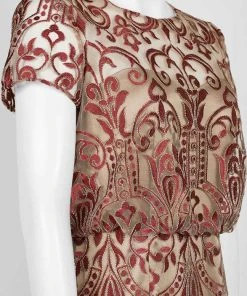 Formal Gowns JS Collections - 866967 Embroidered Blouson Long Dress 15 Formal Gowns JS Collections - 866967 Embroidered Blouson Long Dress