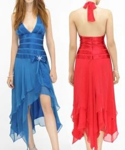 La Femme - 11906 High Low Halter Prom Dress Formal Gowns 11 La Femme - 11906 High Low Halter Prom Dress Formal Gowns
