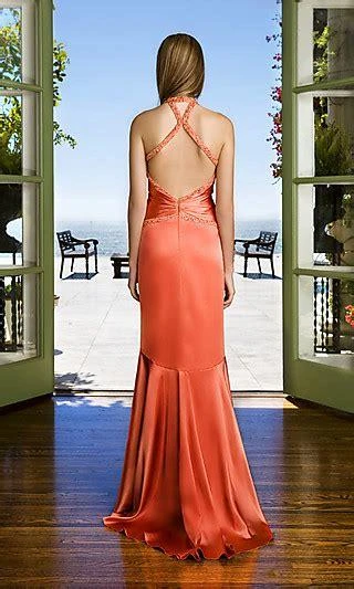 La Femme - 12278 V Neck Halter Neck High Low Mermaid Prom Dress 9 La Femme - 12278 V Neck Halter Neck High Low Mermaid Prom Dress