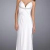 La Femme - 13308 Sensational Bejeweled V-Neck Sheath Dress Formal Gowns