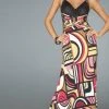La Femme - 14283 Long Halter Printed Dress Formal Gowns