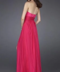 La Femme - 15171 Bejeweled Modified Sweetheart Long Silk Gown Formal Gowns