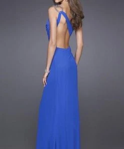 La Femme - 15417 One Shoulder Elegant Prom Gown Formal Gowns
