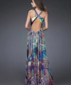 Formal Gowns La Femme - 16594 Embellished V-neck A-line Dress