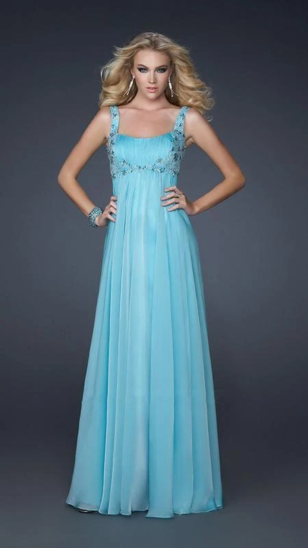 La Femme - 17476 Beaded And Ruched Sweetheart Chiffon A-line Gown 3 La Femme - 17476 Beaded And Ruched Sweetheart Chiffon A-line Gown
