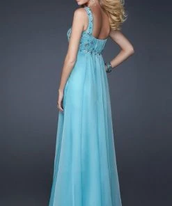 La Femme - 17476 Beaded And Ruched Sweetheart Chiffon A-line Gown 7 La Femme - 17476 Beaded And Ruched Sweetheart Chiffon A-line Gown