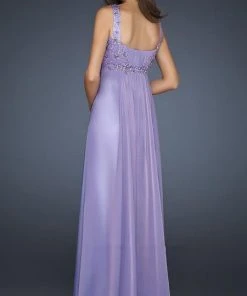 La Femme - 17476 Beaded And Ruched Sweetheart Chiffon A-line Gown 9 La Femme - 17476 Beaded And Ruched Sweetheart Chiffon A-line Gown