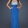 La Femme - 17909 Strapless Rhinestone Embellished Long Gown Formal Gowns