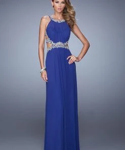 La Femme - 21101 Stunning Illusion Cutout Evening Dress Formal Gowns