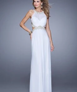 La Femme - 21101 Stunning Illusion Cutout Evening Dress Formal Gowns