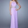 La Femme - 21101 Stunning Illusion Cutout Evening Dress Formal Gowns