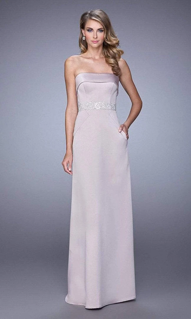 Formal Gowns La Femme - 21554 Folded Strapless Evening Gown 3 Formal Gowns La Femme - 21554 Folded Strapless Evening Gown